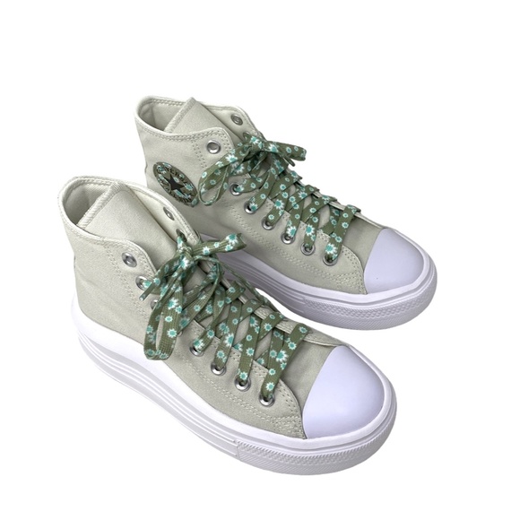 Converse Chuck Taylor Move Platform High Gray Women Canvas Size Sneakers A00838C - Picture 3 of 9